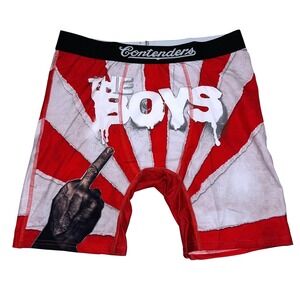 The Boys Never Meet Your Heroes Red Stripe Boxer Briefs Mens Medium (30-32)‎ NEW